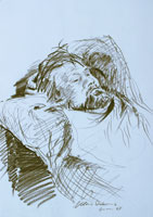 James 01, Portrait, Pastell